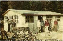 Bau der Schtzenhalle im Jahr 1956