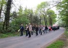 IMG 0127  Mit einer Abordnung des Musikvereins Visbek marschiert die Kompanie Astrup zum Schützenplatz