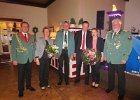 IMG 3823  v.l. General Arnold Westerkamp, Kohlkönigspaar Martina u. Martin Kallage, Königspaar Bernd Ripke u. Annika Engelmann, Präsident Viktor Ripke
