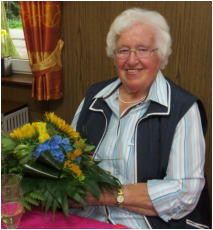 Klara Wegmann. Mit 88 Jahren die lteste Teilnehmerin.